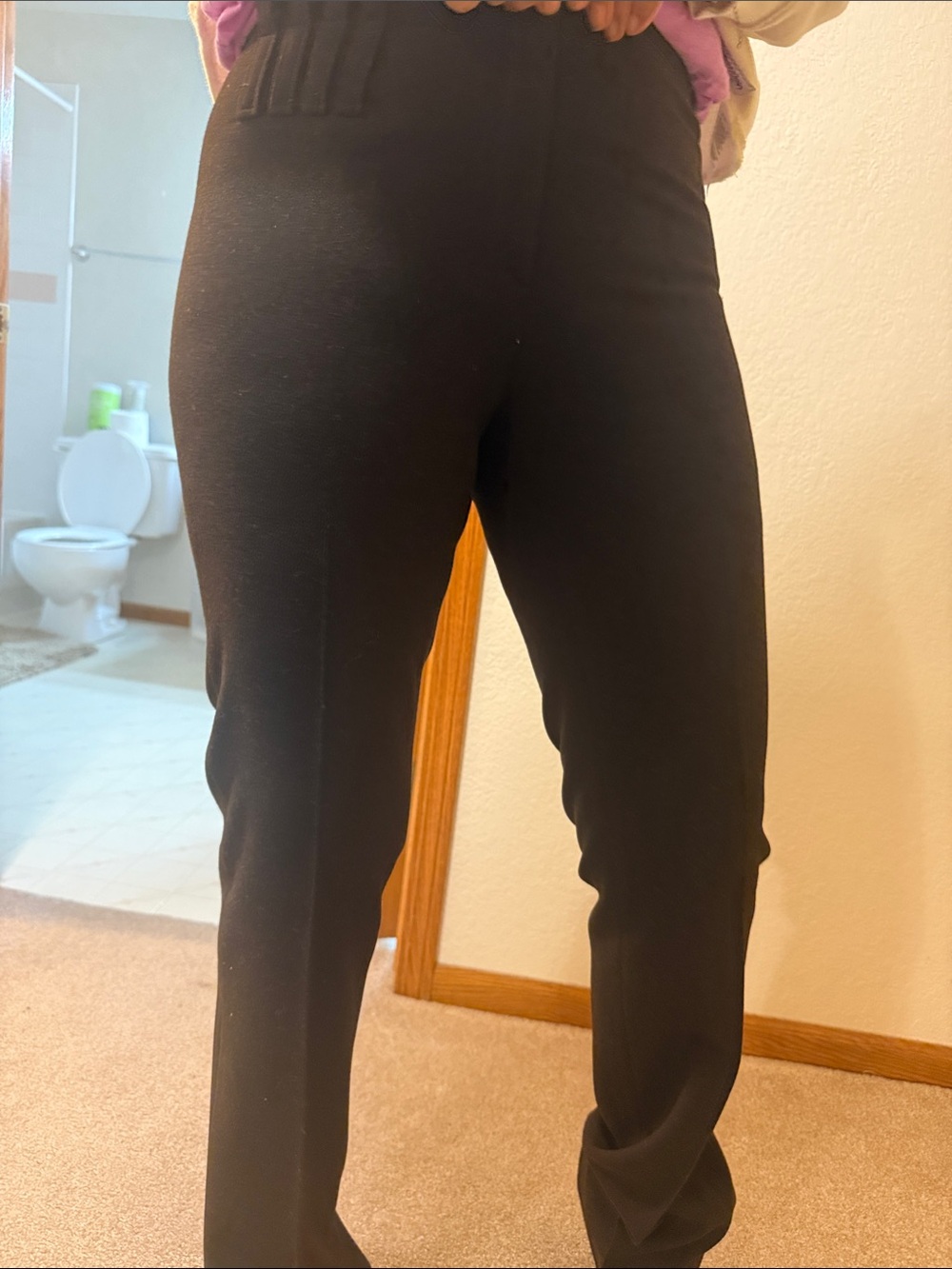 Women’s Barbara Bui initials dark brown wool blend front zipper Trousers